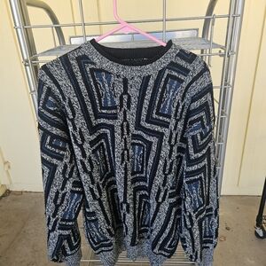 Zeppelin Geometric Coogi Styled Sweater